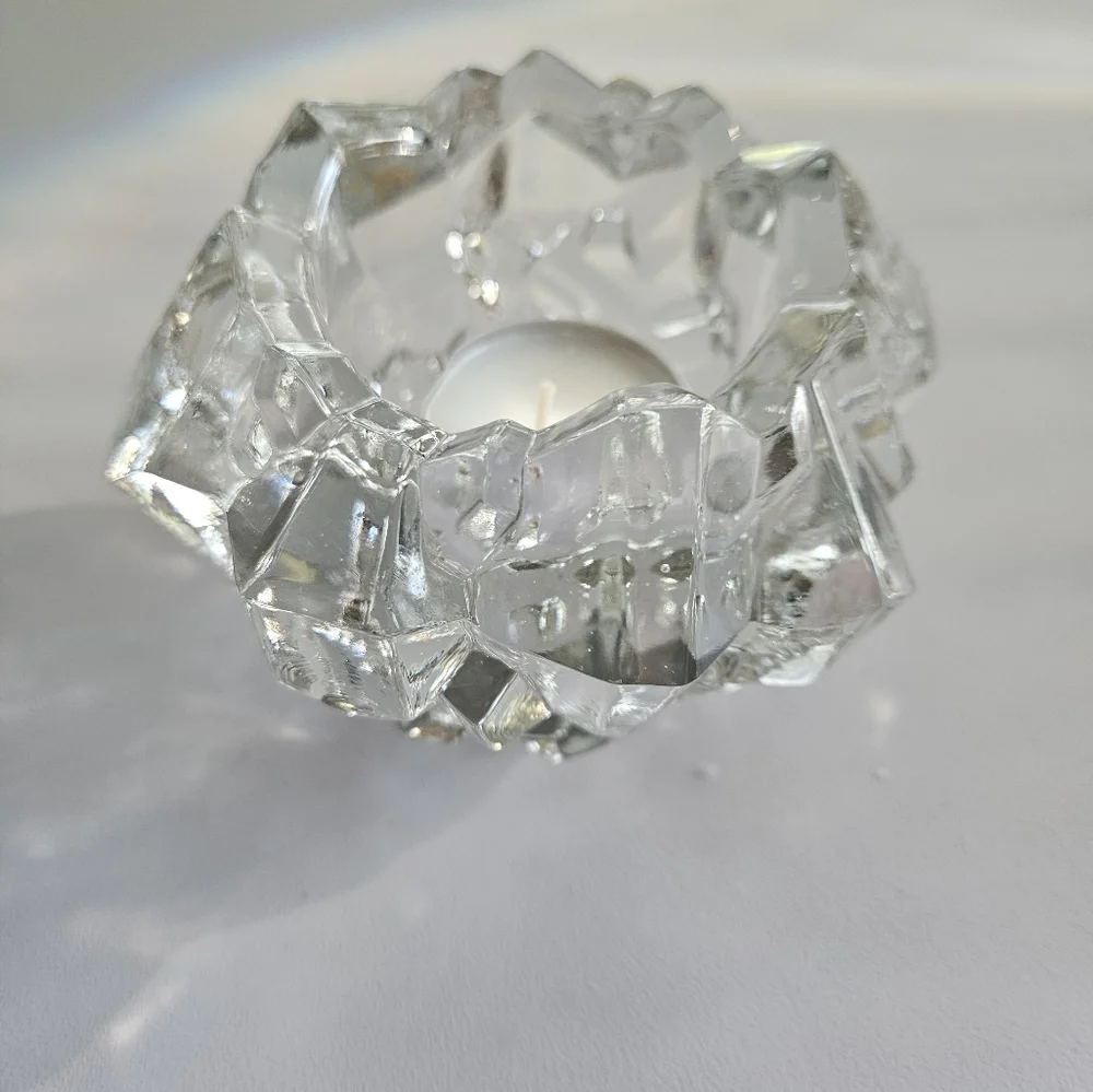 GOEBEL Charlottenhutte Ice Lead Crystal Votive Candle Holder | SZ4.5